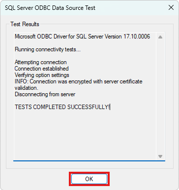 Results from testing a new Microsoft Access data source