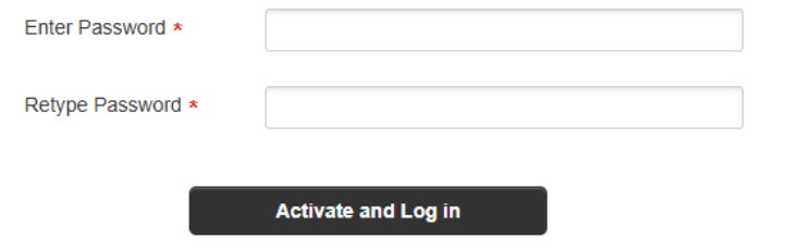 Showing changing temp password